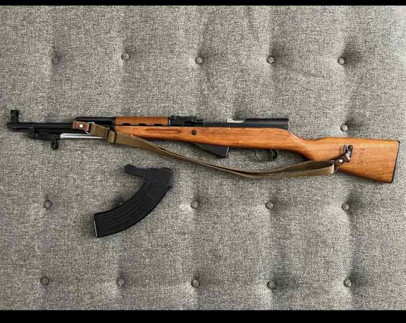 SKS with bayonet and 30 round magazine