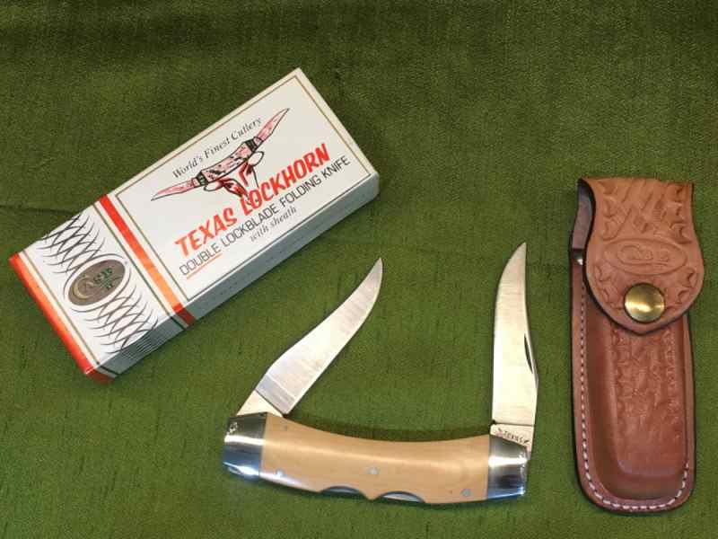 Collectors Vintage 10 Dot Case 2 Blade Lockhorn