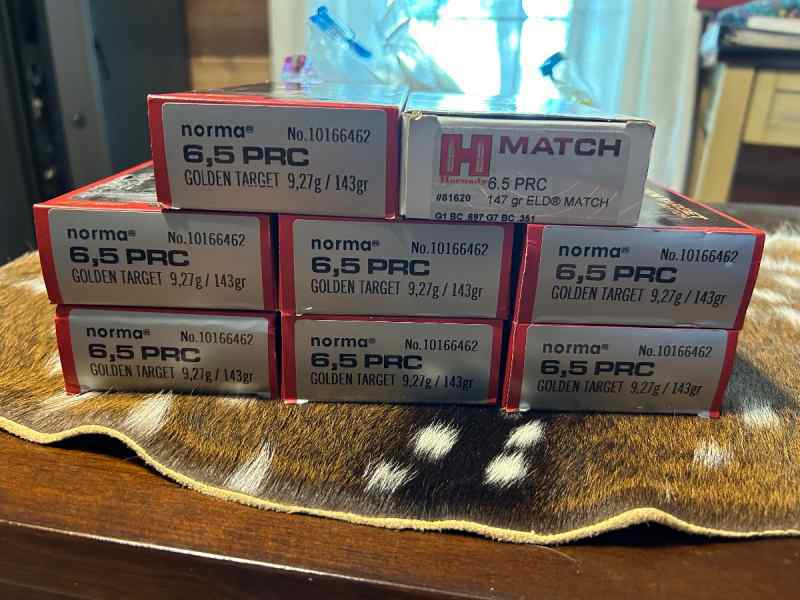 6.5 PRC Factory Ammo &amp; Brass