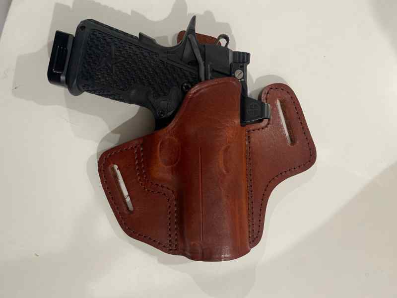 Staccato/ 2011 Leather Falco owb optic holster o