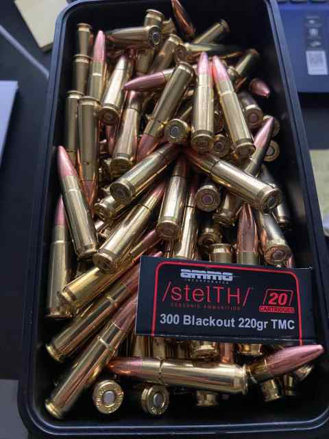  300  Blackout Ammo 220 Grain 