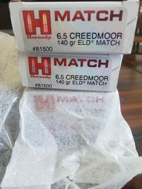 4 Boxes of Hornady Match 6.5 CREEDMOOR 140gr ELD
