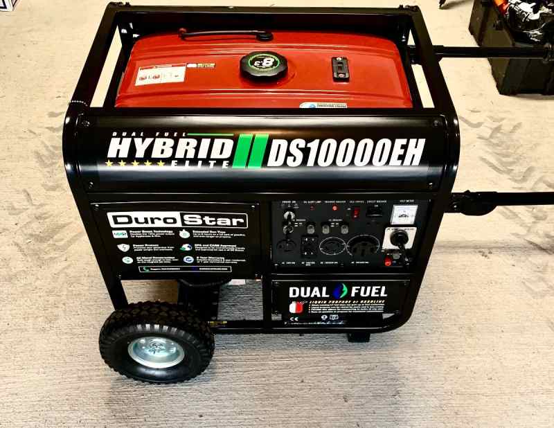 FS/FT New 10K Hybrid DUROSTAR Dual Fuel Generator 