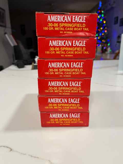 30-06 Fed Amer Eagle 6 bxs 150gr BT **NEW LWR$$$$$