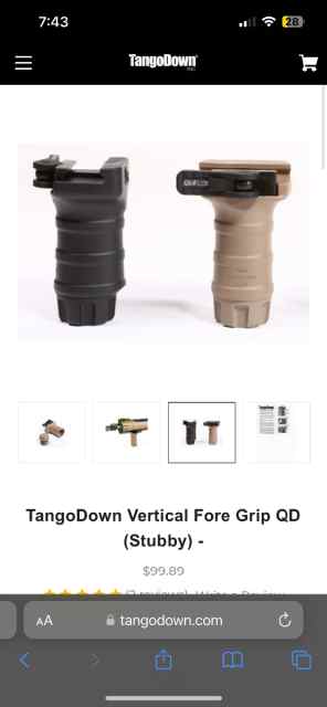 Tango Down Stubby Grip AR 15 parts