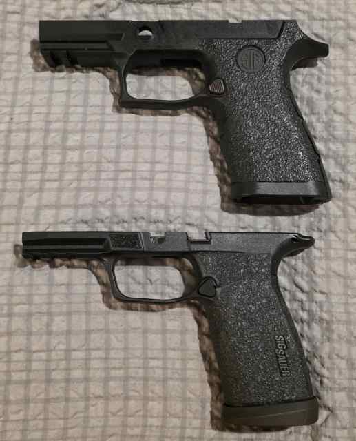 P320 X-Compact 3.6 Grip $40/ P365 Macro grip $60