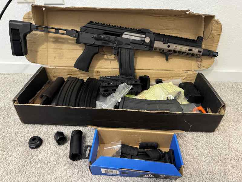 Custom built M85 AK (5.56) + lots of Extras