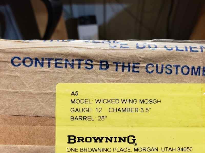 NSTOCK NEW BROWNING A5 WICKED WING 12 GA 28&quot; MOSSY