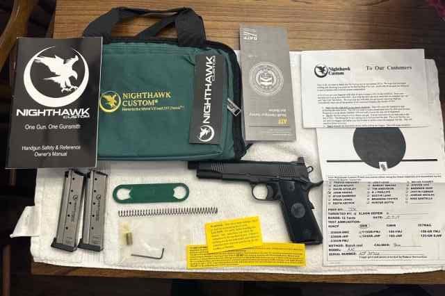 NightHawk 1911 9MM AAC Excellent Condition