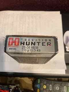 HORNADY Ammo 25-06 rem precision hunter , New