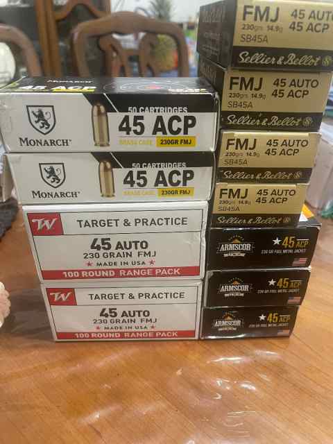 45 acp brass