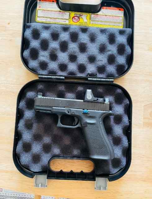 Glock 45 MOS w NEW Trijicon RMR RM04 17- 19Rounds