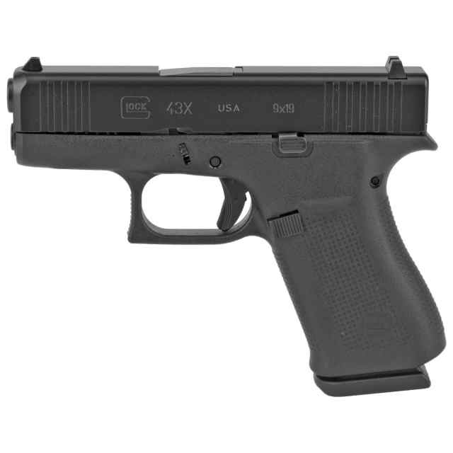 Glock G43X – 9mm Handgun – Black – US (UX4350201)