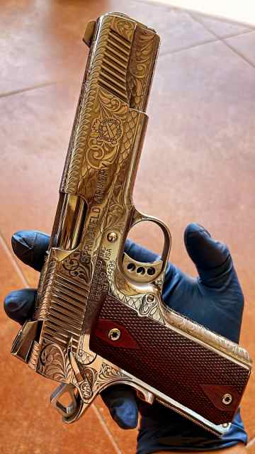 Springfield 1911 Fully Engraved 