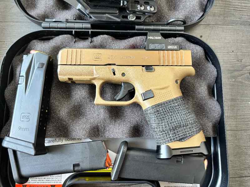 Glock 43X Coyote with Holosun 407K X2