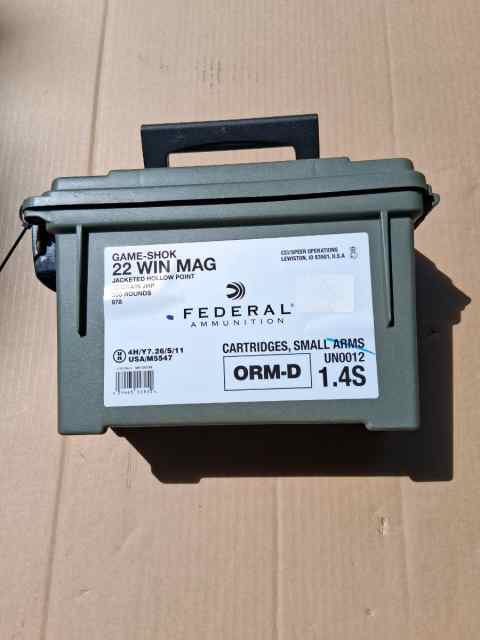22 Win Mag 50 gr JHP Federal Game-Shok 500 rds