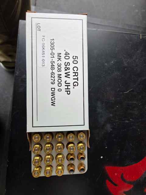 MK 308 .40 S&amp;W JHP