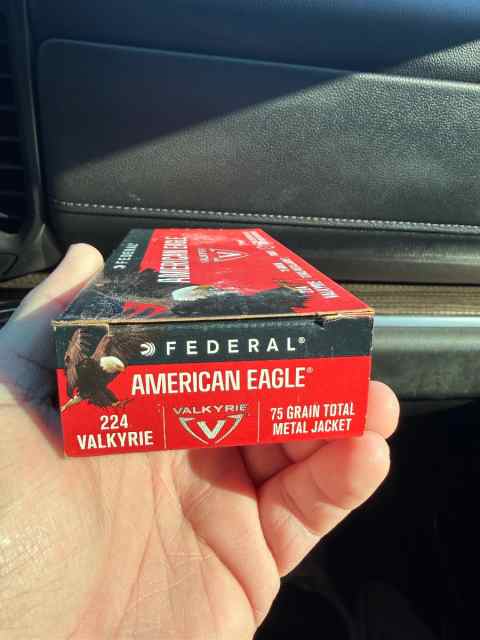 9 boxes of federal 224 Valkyrie $200