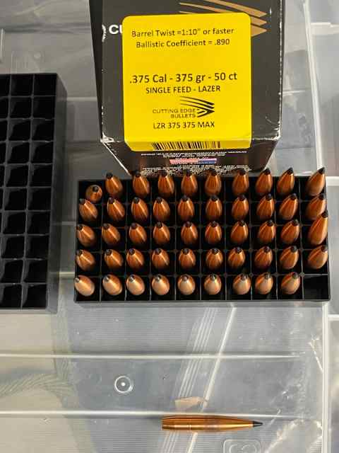 Lehigh 375CT Bullets &amp; Bertram 375CT Brass, NIB
