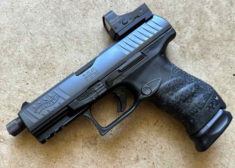 PPQ M2 Navy Walther threaded barrel w Burris Optic