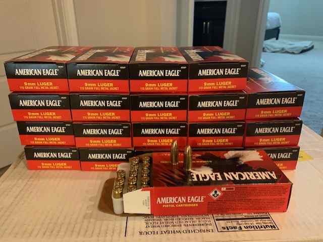 Federal American Eagle 115GR (1000 rounds)