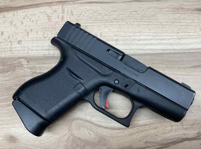 GLOCK 43 9mm, Apex trigger, upgraded sights, mags.