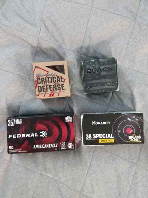 150 rounds of .357 Magnum and .38 Special ammo