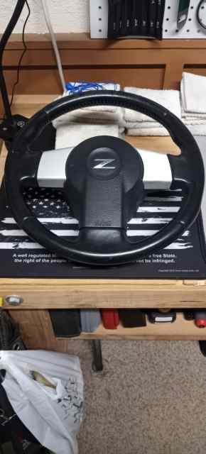 Nissan 350Z steering wheel. 