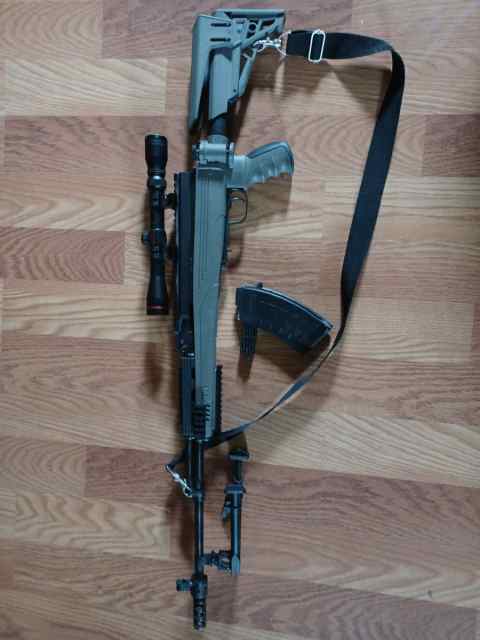 CAI SKS w/ scope, muzzlebreak, bipod