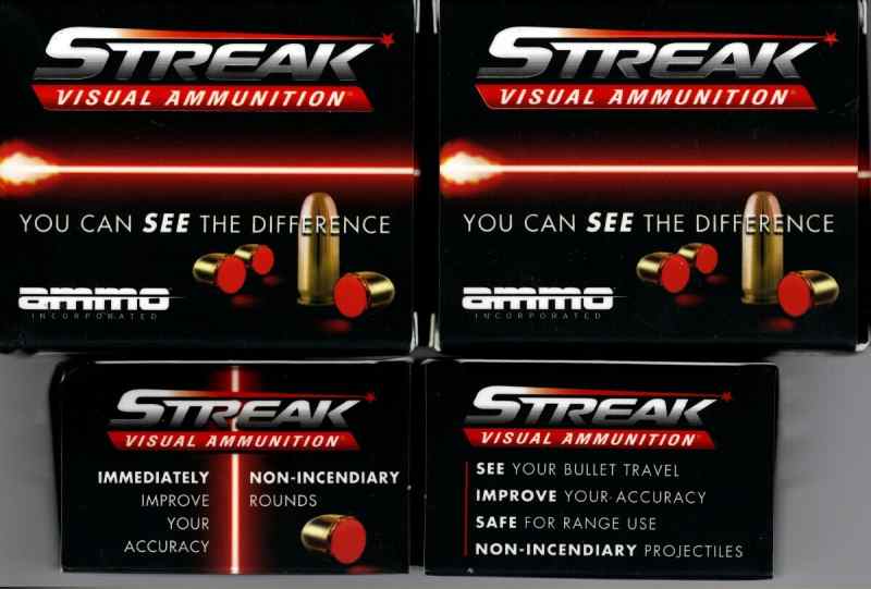 Streak visual ammo (red tracer) 45 Auto, 230gr,TMC