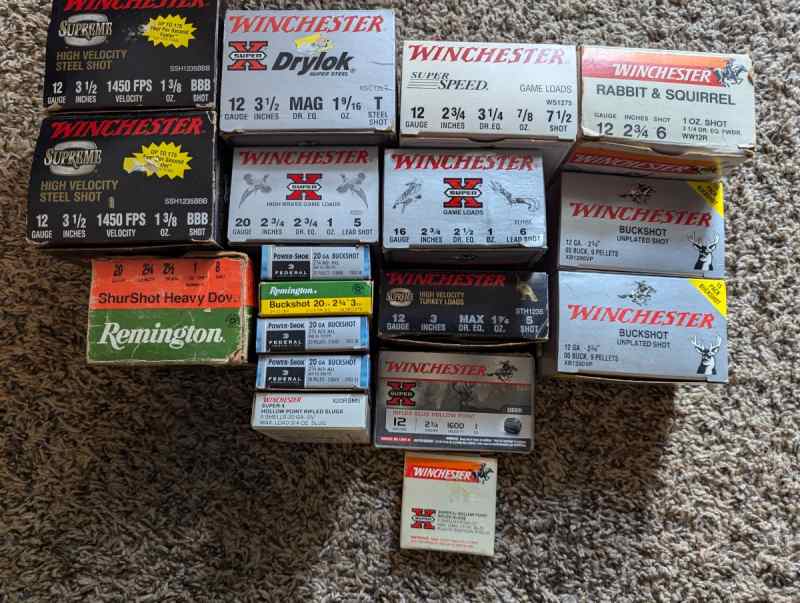 210 RDS varied shotgun loads, slug, buck, game