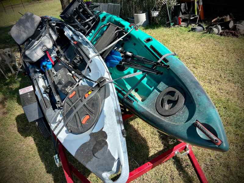 WTT/SELL FISHING KAYAKS w/TRAILER