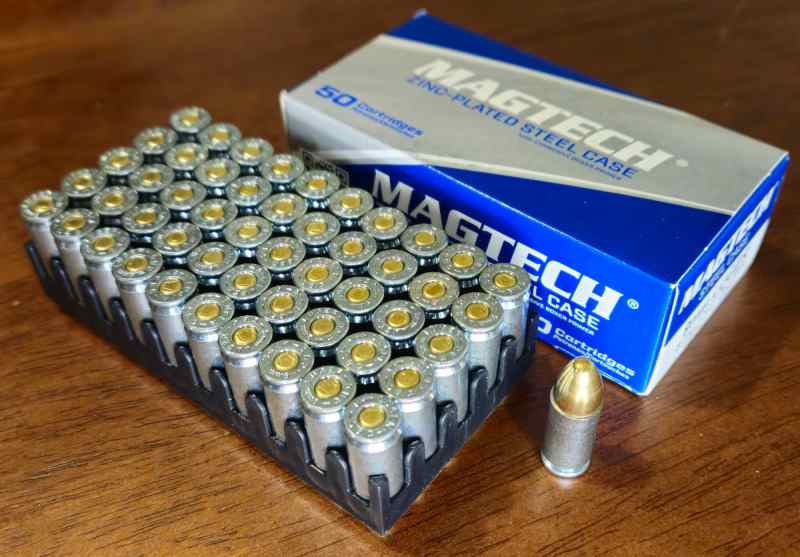 Magtech 9mm 124gr zinc-plated steel case x50 - $12