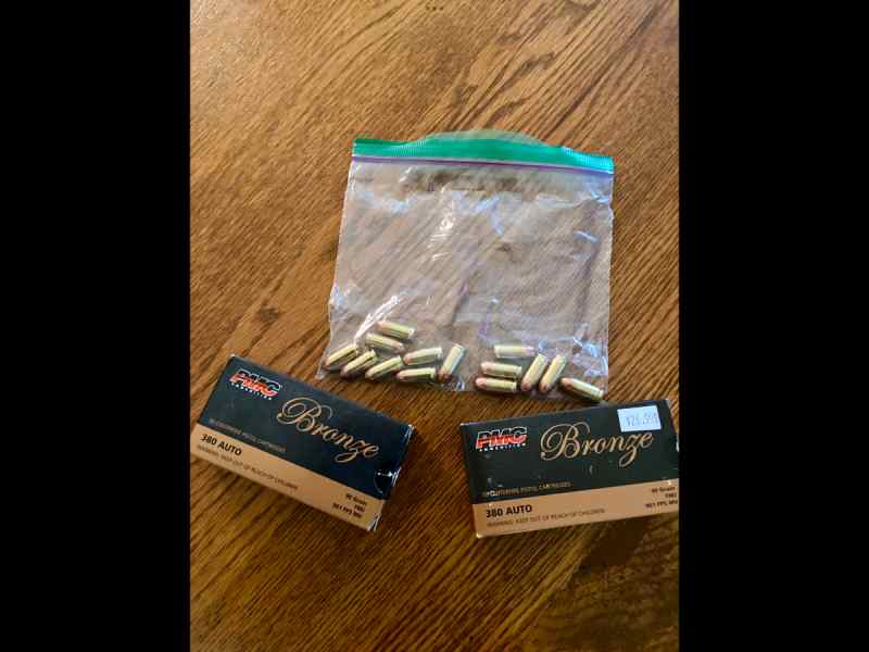 Two boxes of.380 fmj (and misc loose ammo)
