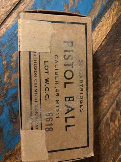 Ww2 pistol ball ammo 45