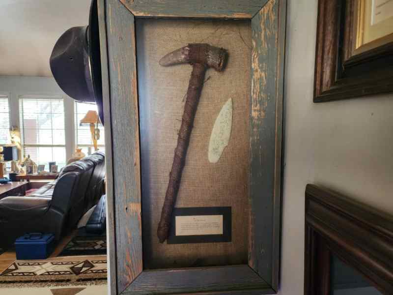 Indian War Rattle in Display Box