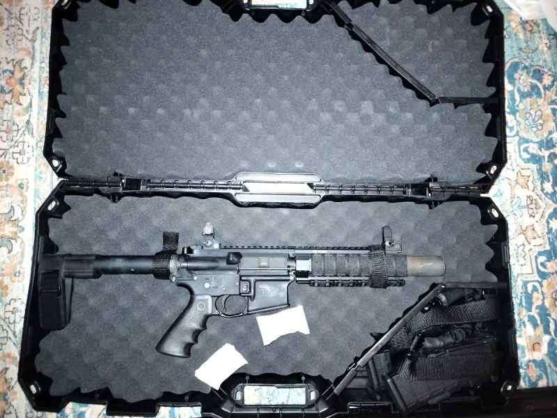 AR-15 Pistol with SB Mini Brace, Noveske parts