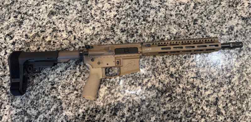 12.5 ar15 pistol 