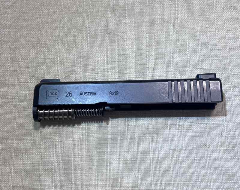 OEM Glock 26 Gen 3 complete slide