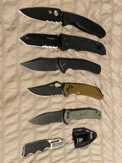 Multiple knives for sale.  Good brands