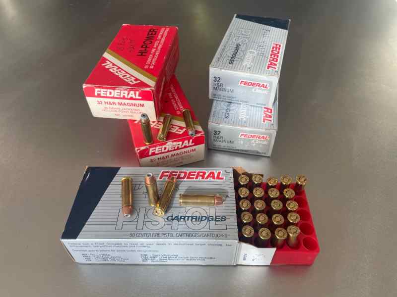 Federal 32 H&amp;R Magnum 85 Gr. JHP Lot of 5 Boxes