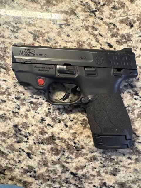 Smith &amp; Wesson M&amp;P 9 Shield m2.0 crimson trace Equ
