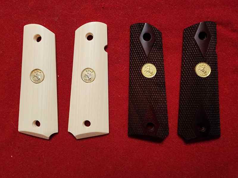 American Ivory &amp; Colt Walnut Colt 1911 Grips