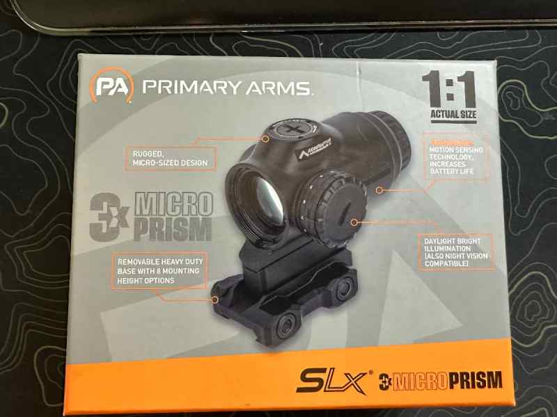 PA SLX Micro Prism 3x with offset dot