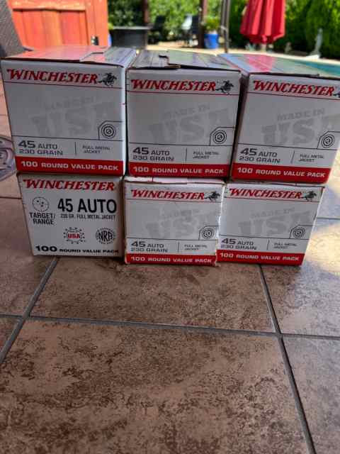 45 ACP * WINCHESTER USA 230G FMJ