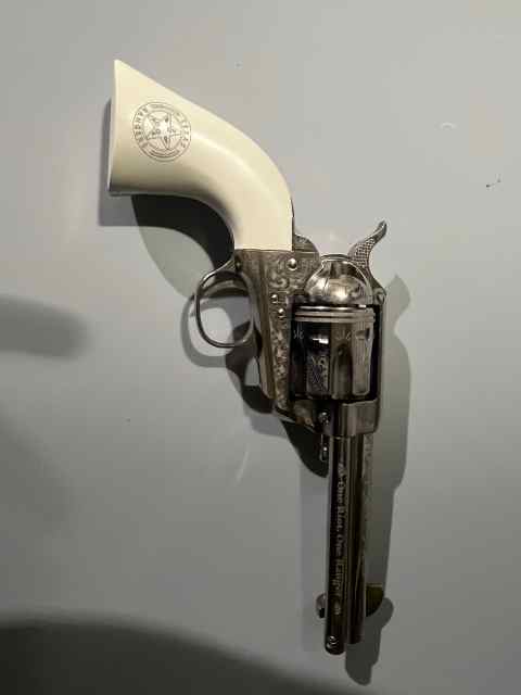 Cimarron Firearms Frontier Nickel .45 LC 4.75&quot;