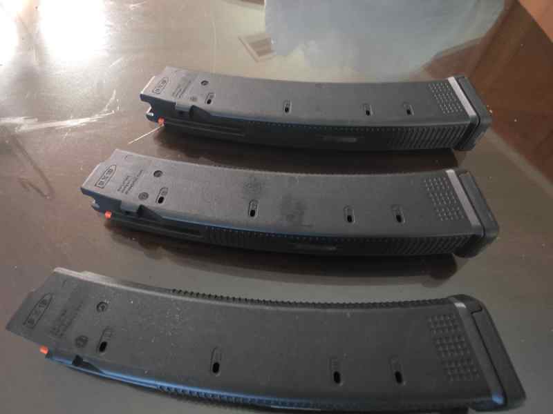 (3) Magpul PMAG CZ Scorpion 9mm 35 Round Magazines