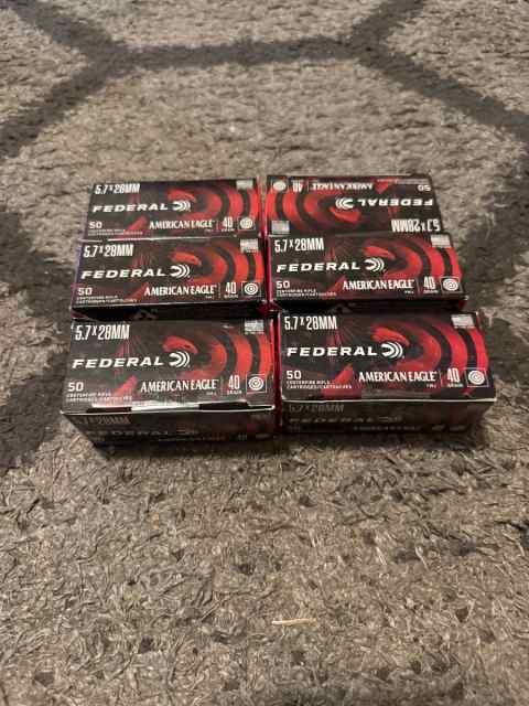 Federal 5.7x28mm Ammo American Eagle 300 Rounds