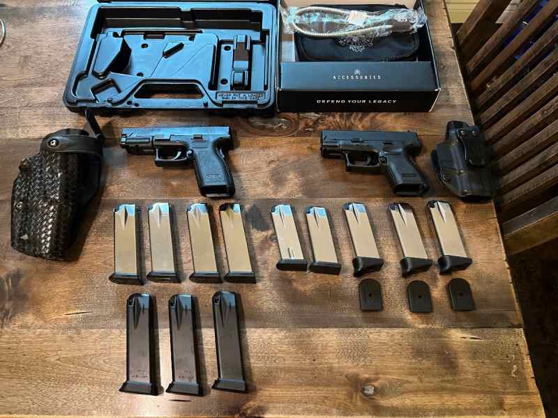 XD9’s Full Size and Subcompact w/Mags Holsters WTT