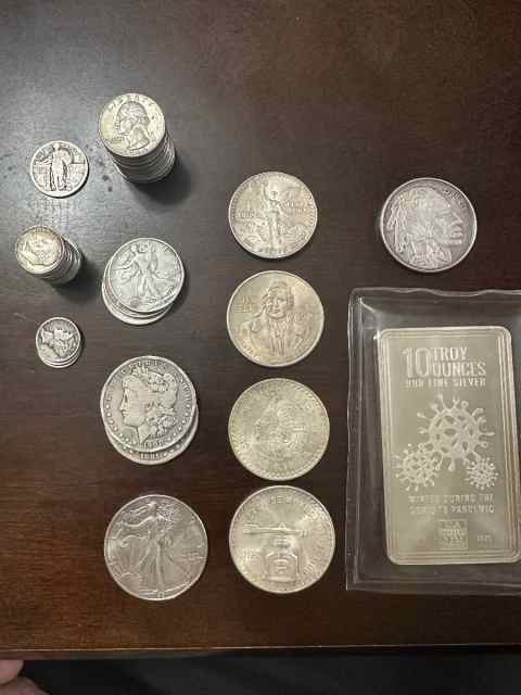 23oz of silver, no premium, not tax